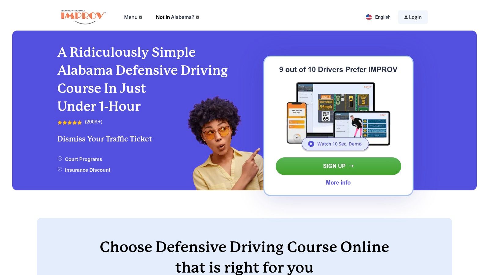 Traffic School by IMPROV – Alabama Defensive Driving