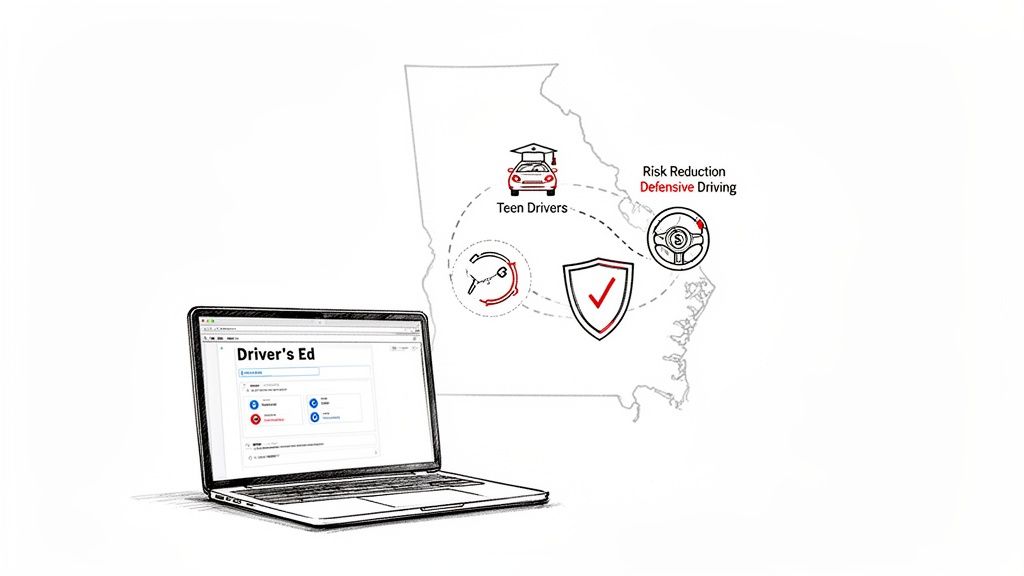 Drivers Ed Online GA: 2026 DDS-Approved Courses & Laws