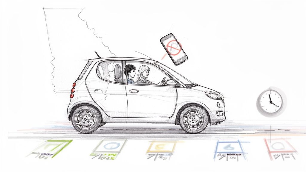 Your 2026 Guide: rules for driving with a permit in GA