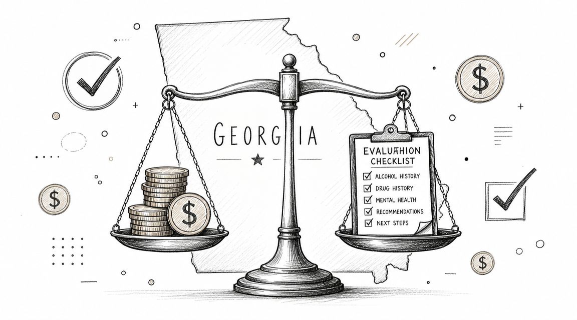 Drug and Alcohol Evaluation Cost: Georgia Guide 2026