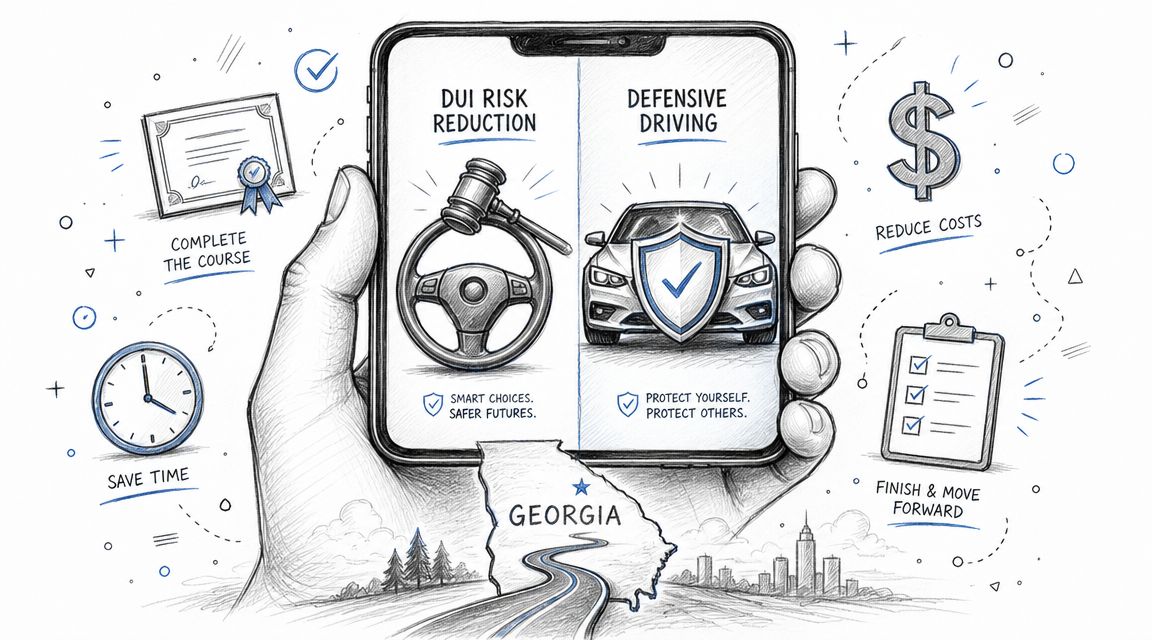 GA Online Driving Course: DUI vs Defensive Driving 2026