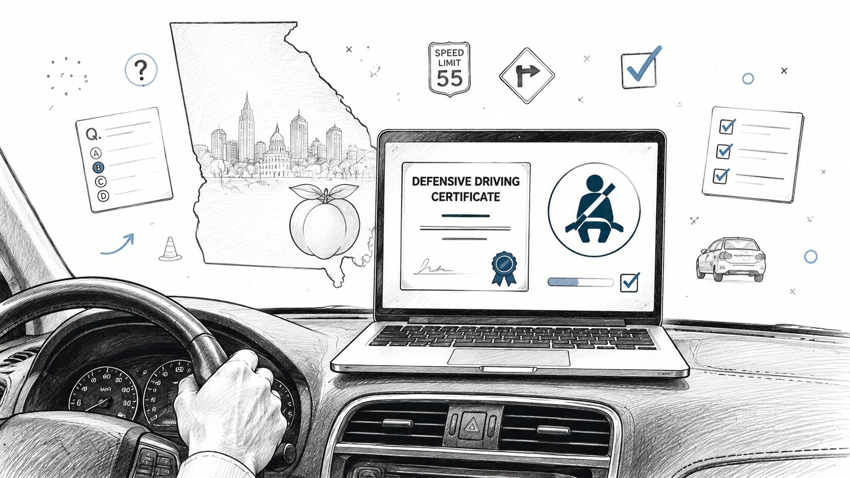 Defensive Driving Online Test: A Georgia Driver’s Guide