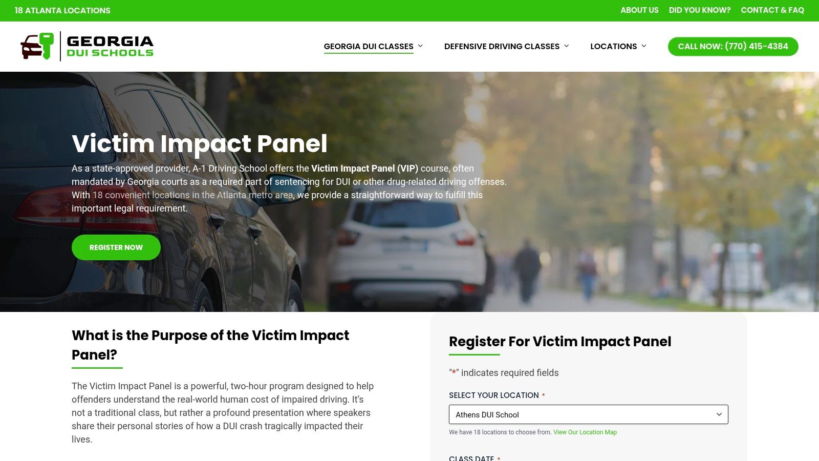 Screenshot from https://georgiaduischools.com/victim-impact-panel/