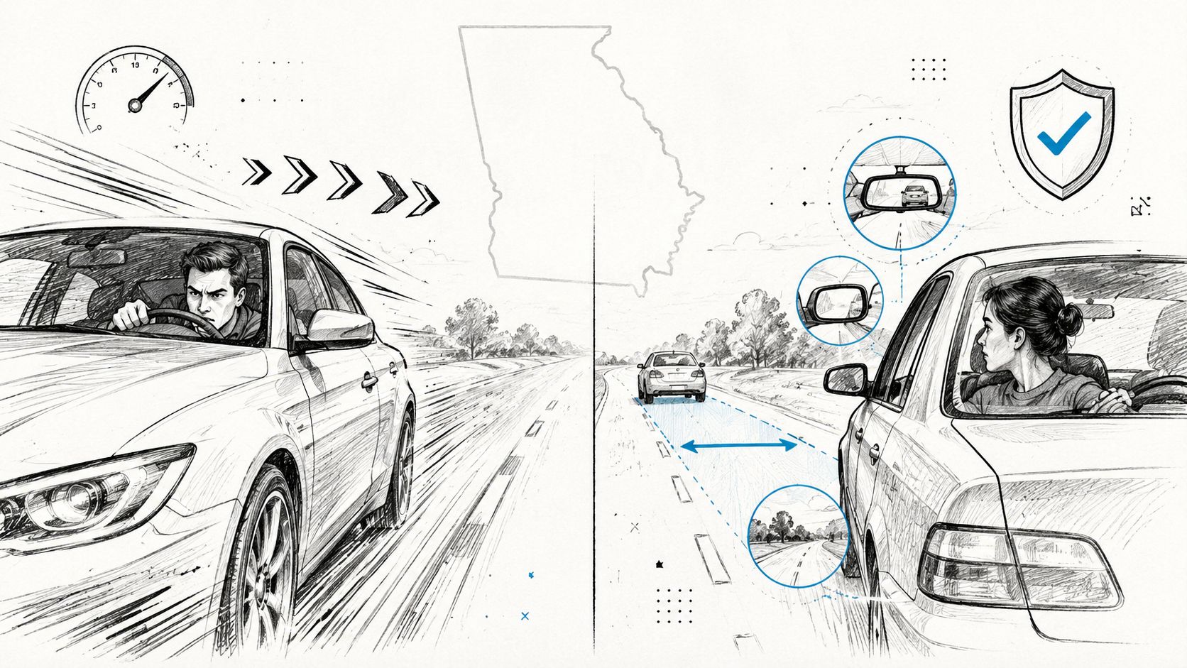 Offensive vs. Defensive Driving: Georgia Law & Courses