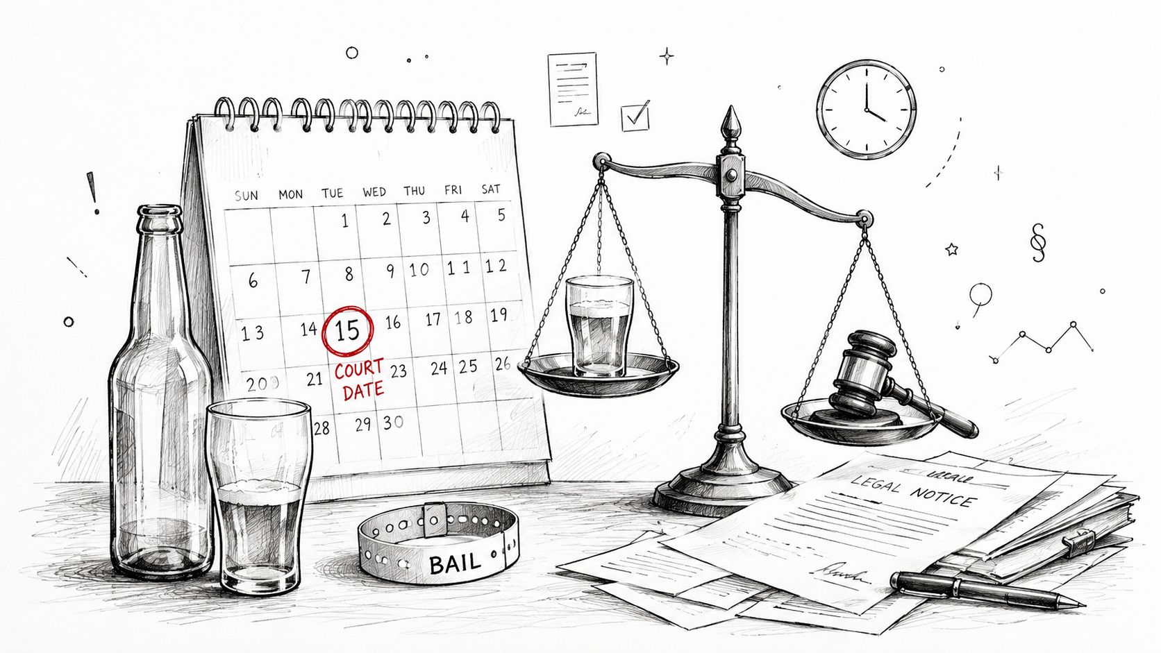 Can You Drink After a DUI Before Court Date