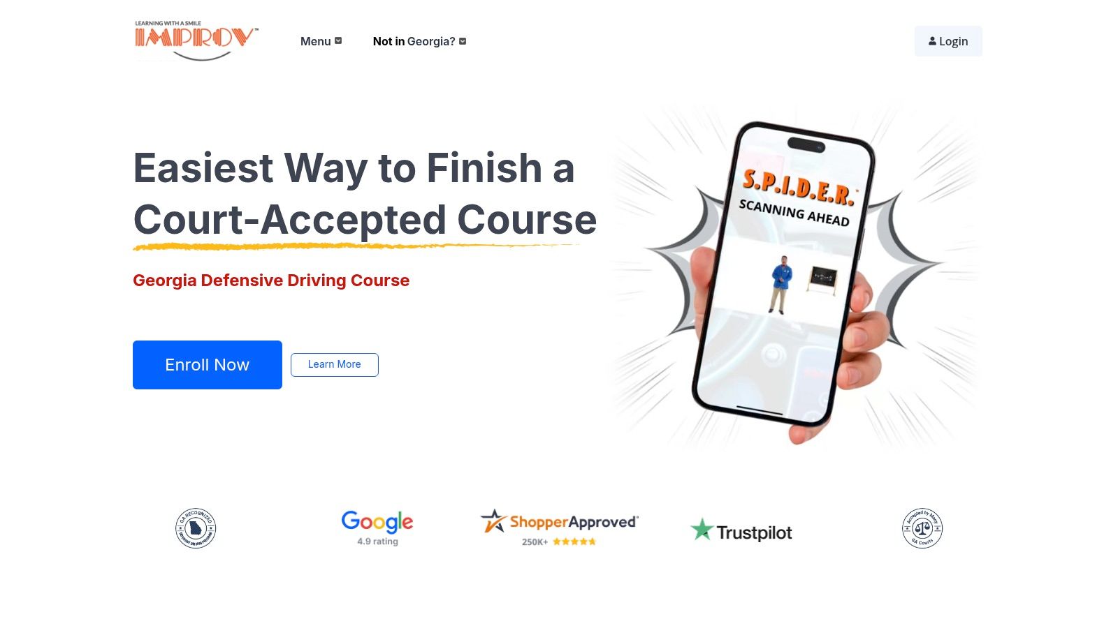 IMPROV Traffic School – Georgia Defensive Driving