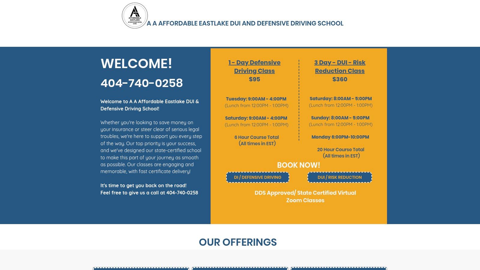 A A Affordable Eastlake DUI & Defensive Driving School